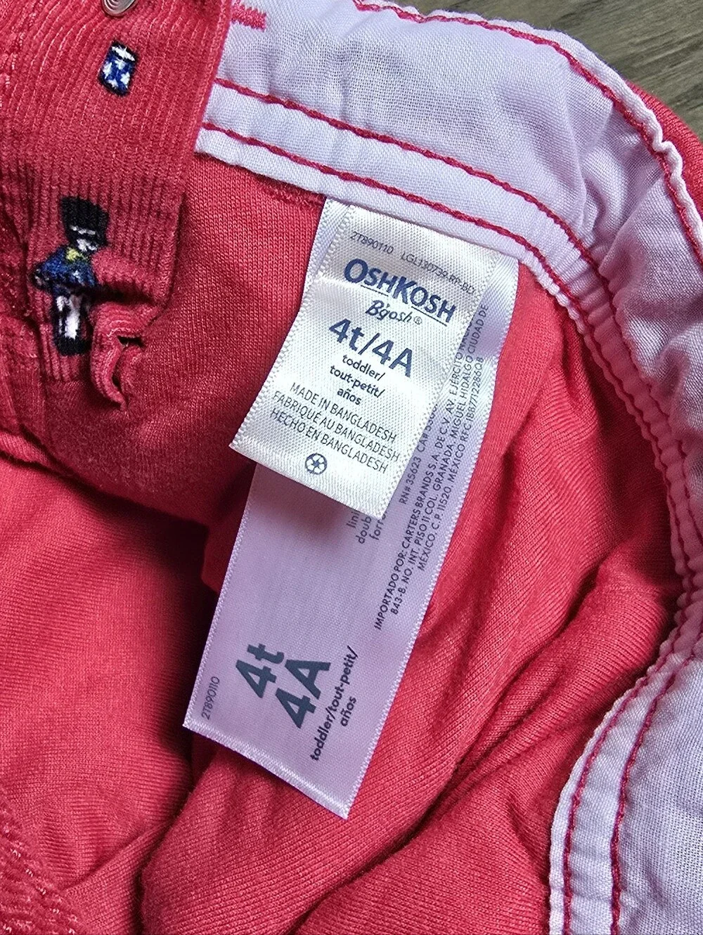 🆕️ OshKosh Nutcracker Corduroy Holiday Overalls in Red